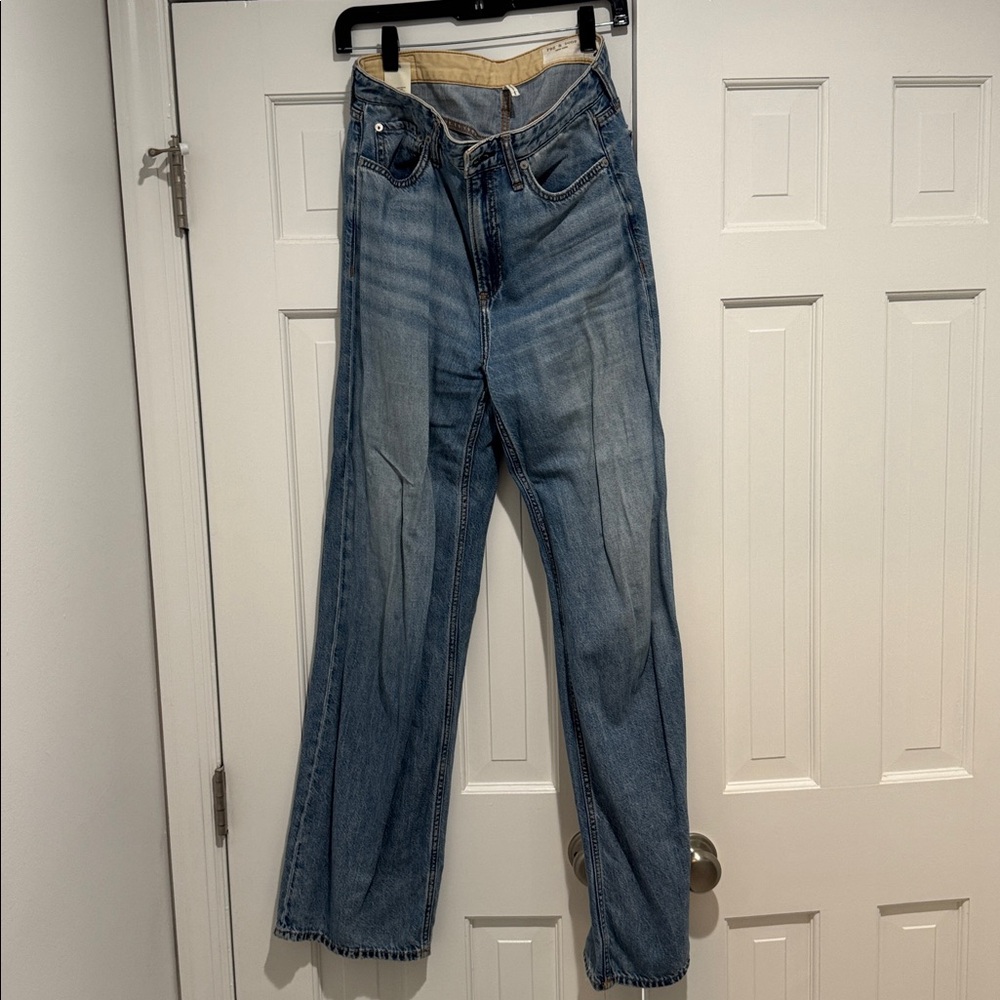 Rag & Bone Featherweight Sofie High Rise Wide Leg Jeans